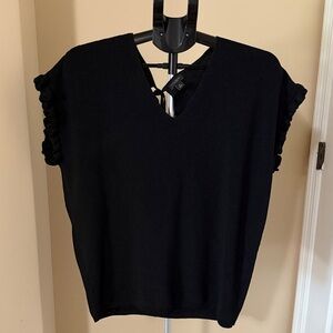 Ann Taylor Black Knit Top